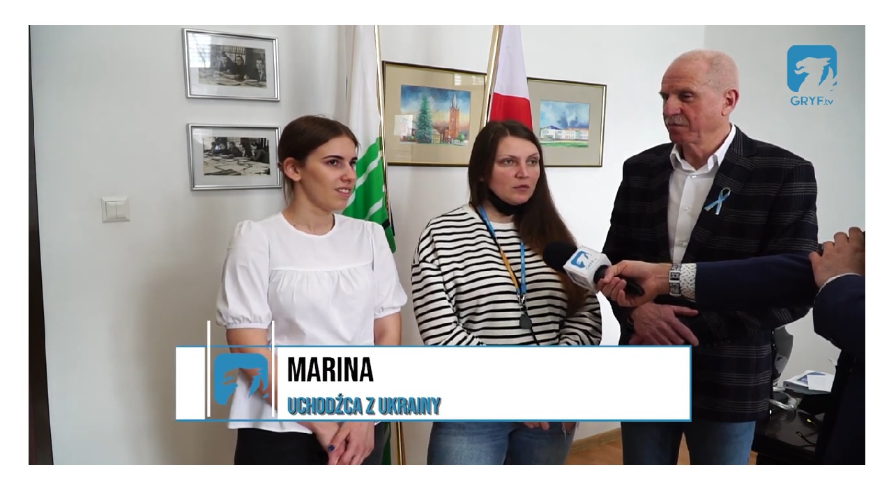 Burmistrz Barwic, p. Marina z Ukrainy oraz tłumacz