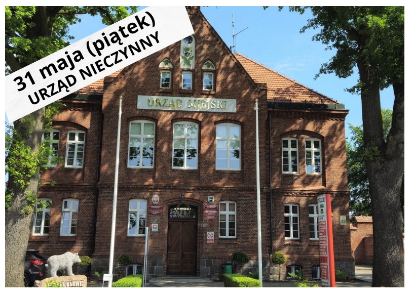 Na zdjęciu budynek Urzędu Miejskiego w Barwicach