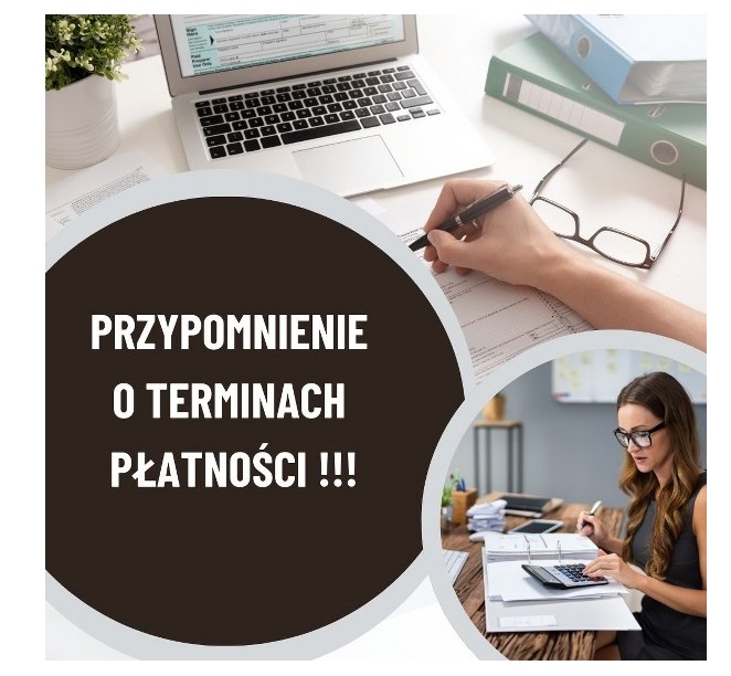 Przypomnienie o terminach płatności.