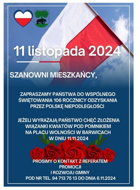 plakat z okazji 11 listopada