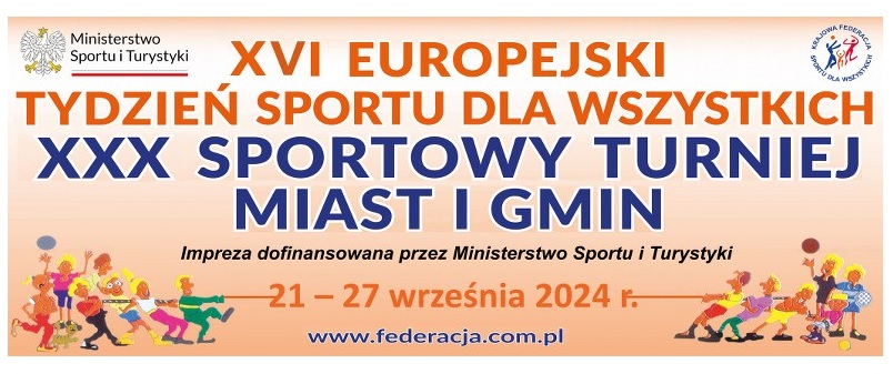 Baner XVI Europejski Tydzień Sportu dla Wszystkich.