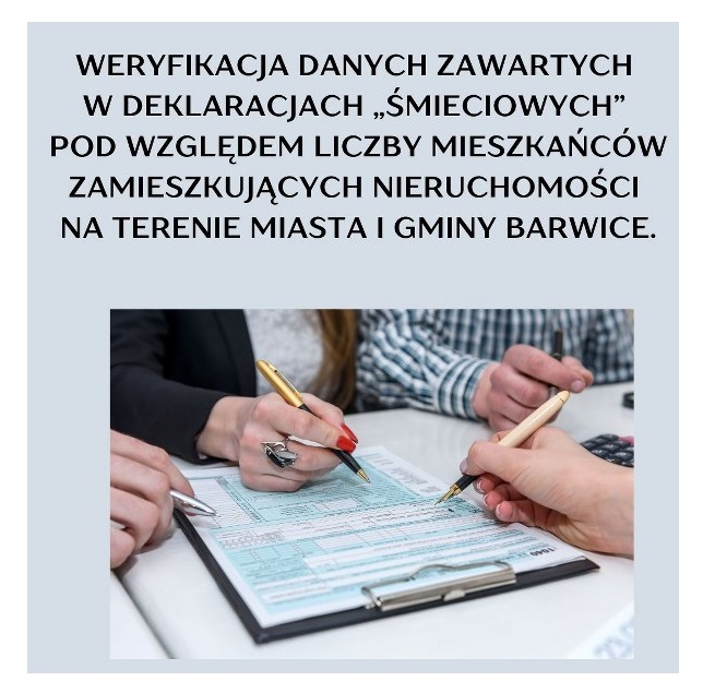 Plakat dotyczący weryfikacji danych