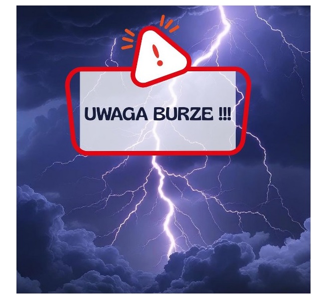 Ostrzeżenie przed burzami