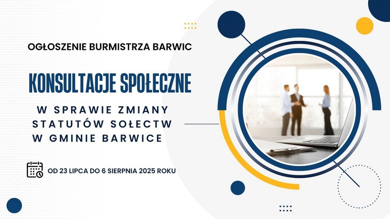 Ogłoszenie Burmistrza Barwic w sprawie zmiany statutów sołectw w Gminie Barwice