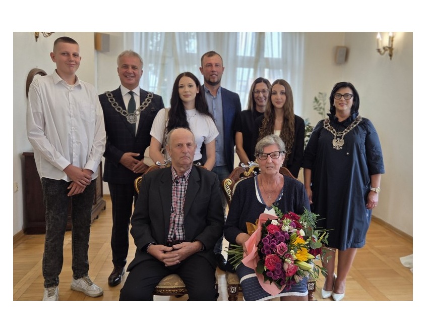 Złote Gody Państwa Danuty i Zbigniewa Kitów z Barwic.