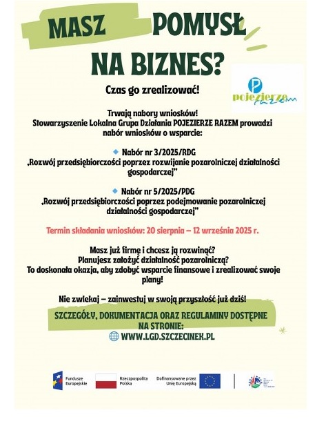 Plakat informacyjny LGD