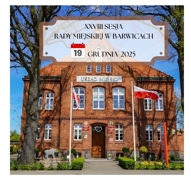 na zdjęciu budynek Urzędu Miejskiego w Barwicach