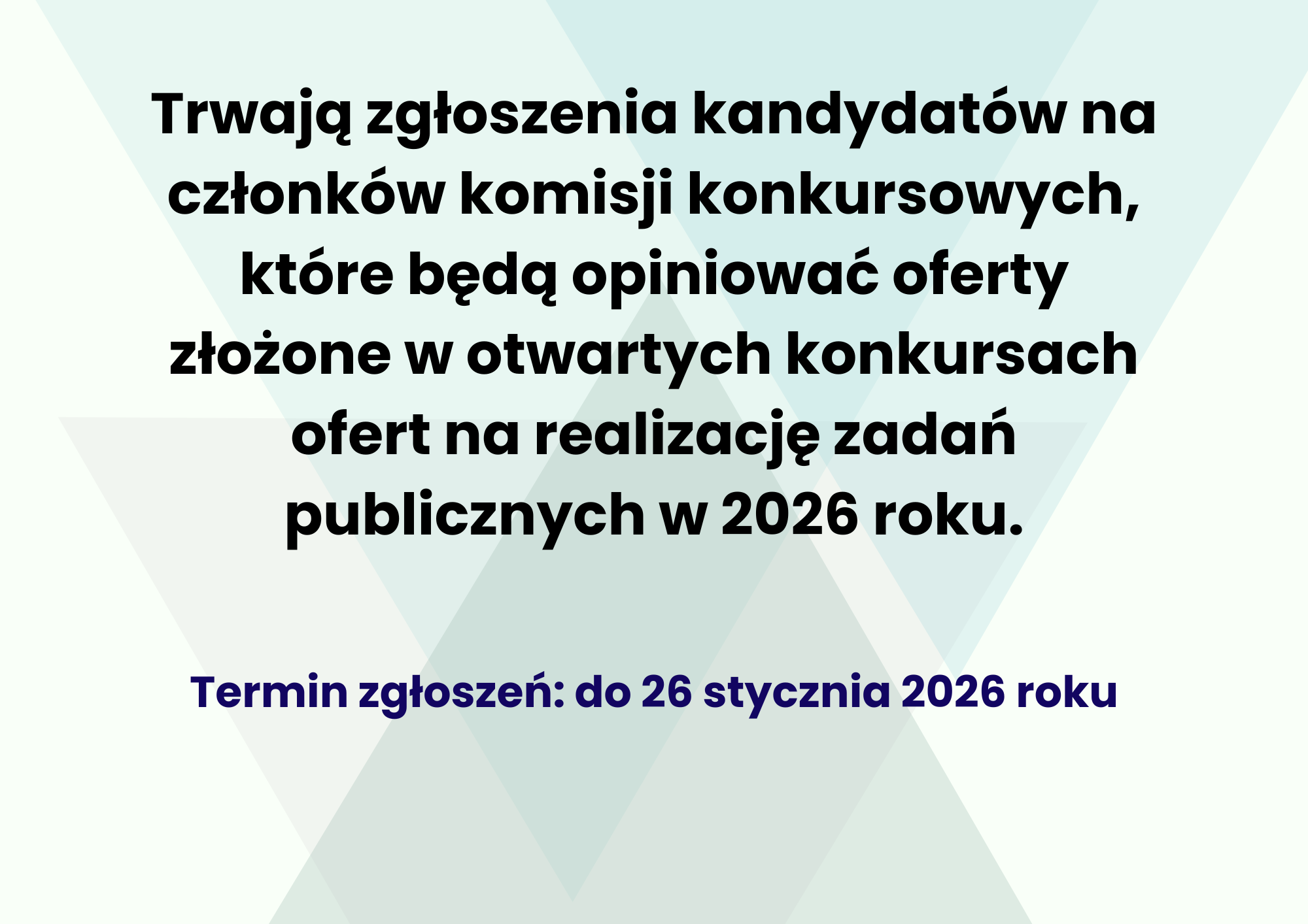 Zgłoszenia kandydatów na członków komisji konkursowych