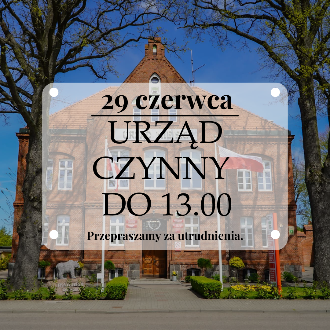 Zmiana godzin pracy w Urzędzie Miejskim w Barwicach