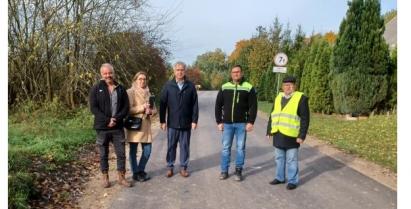 odbiór zadania "Przebudowa drogi do m. Bądki, gm. Barwice"