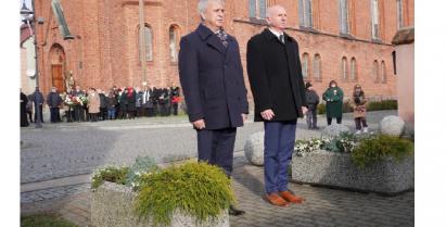 Burmistrz Barwic Mariusz Kieling wraz z Zastępcą Robertem Zborowskim