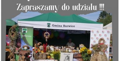 na zdjęciu stoisko promocyjne Gminy Barwice podczas Dożynek Powiatowych