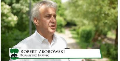 na zdjęciu Burmistrz Barwic Robert Zborowski