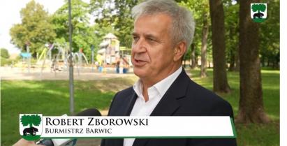 Na zdjęciu Burmistrz barwic Robert Zborowski