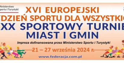 Baner XVI Europejski Tydzień Sportu dla Wszystkich.