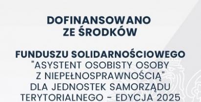 plakat dotyczący dofinasowania programu "Asystent osobisty osoby z niepełnosprawnością"