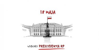Plakat informujący o wyborach prezydenckich.