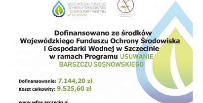Usuwanie barszczu Sosnowskiego z terenu Gminy Barwice – etap I (2025)