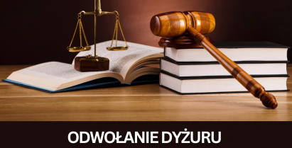 ODWOŁANIE DYŻURU NIEODPŁATNEGO PORADNICTWA OBYWATELSKIEGO
