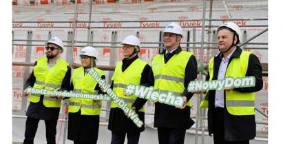 Wiecha na budowie SIM KZN Zachodniopomorskie w Barwicach.
