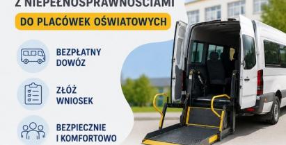 na zdjęciu bus do przewozu osób niepełnosprawnych