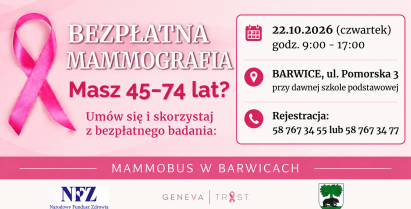Bezpłatna mammografia w Barwicach – skorzystaj z badań profilaktycznych