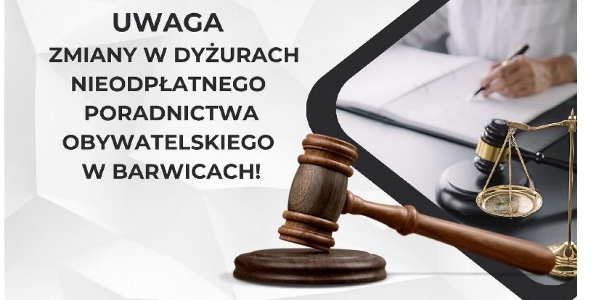 Dyżur nieodpłatnego poradnictwa obywatelskiego