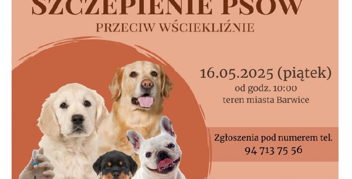 Mobilny punkt szczepień psów przeciw wściekliźnie 16.05.2025
