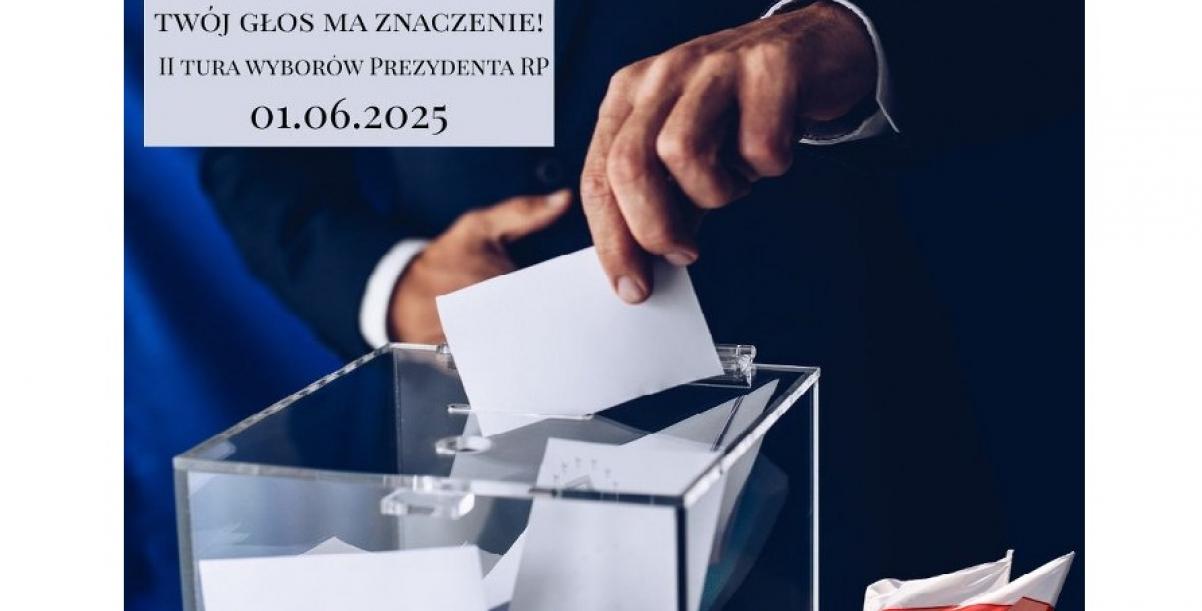Informacja odnośnie II tury wyborów Prezydenta RP 1.06.2025 r.