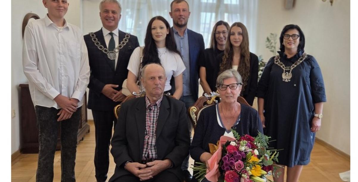 Złote Gody Państwa Danuty i Zbigniewa Kitów z Barwic.