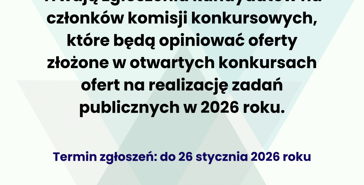 Zgłoszenia kandydatów na członków komisji konkursowych
