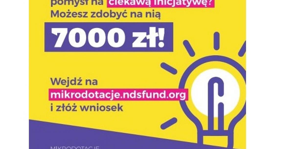 Plakat dotyczący mikrodotacji
