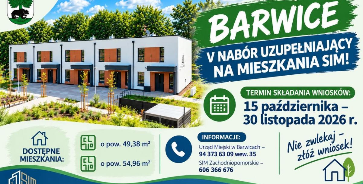 V nabór uzupełniający na mieszkania SIM w Barwicach