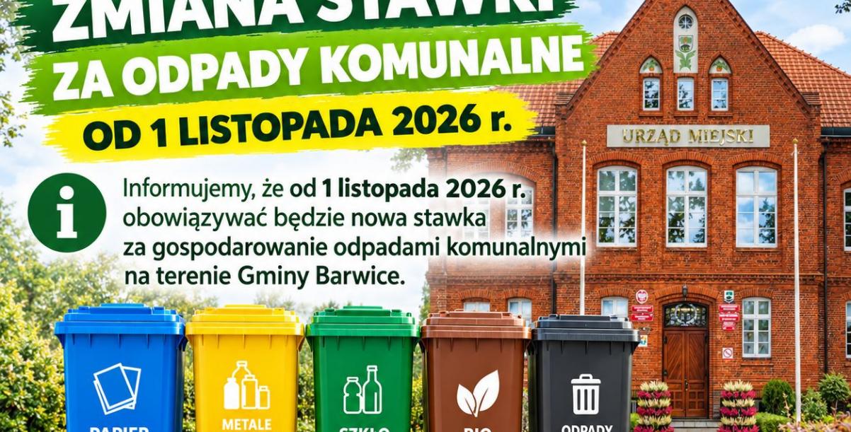 Nowe stawki opłat za gospodarowanie odpadami komunalnymi od 1 listopada 2026 r.