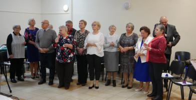 Otwarcie Klubu Seniora w Barwicach - uczestnicy seniorzy