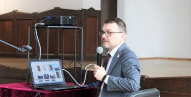 Jacek Brzozowski - Sekretarz Gminy Połczyn-Zdrój podczas prezentacji