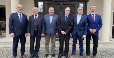 na zdjęciu Krzysztof Lis, Zbigniew Podolak, Bolesław Rybiński, Paweł Kaźmierczak, Edward Trejnis, Piotr Małek