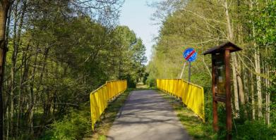 Barierki ochronne na ścieżce rowerowej