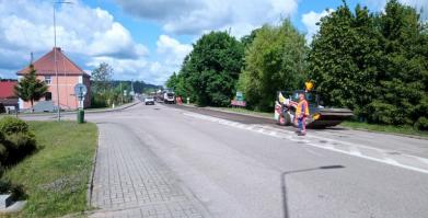Postępy prac na drodze wojewódzkiej nr 172