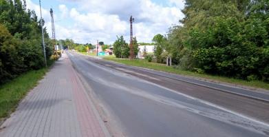 Postępy prac na drodze wojewódzkiej nr 172