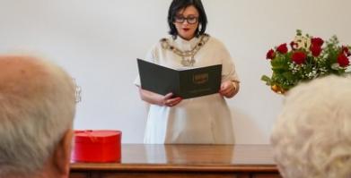 Złote Gody Państwa Elżbiety i Eugeniusza Płucienników z Barwic