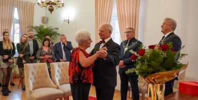 Złote Gody Państwa Elżbiety i Eugeniusza Płucienników z Barwic