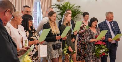 Złote Gody Państwa Elżbiety i Eugeniusza Płucienników z Barwic