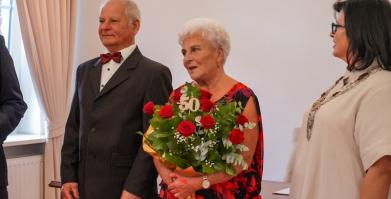 Złote Gody Państwa Elżbiety i Eugeniusza Płucienników z Barwic