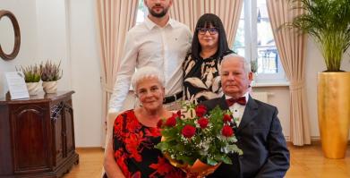 Złote Gody Państwa Elżbiety i Eugeniusza Płucienników z Barwic