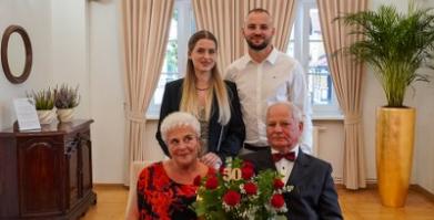 Złote Gody Państwa Elżbiety i Eugeniusza Płucienników z Barwic