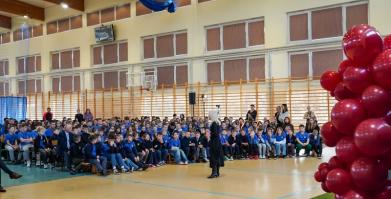 Spotkanie z sędzią Anną Marią Wesołowską w Barwicach i Starym Chwalimiu