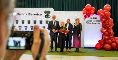 Spotkanie z sędzią Anną Marią Wesołowską w Barwicach i Starym Chwalimiu