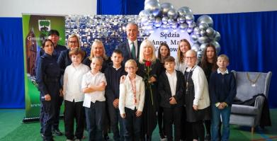 Spotkanie z sędzią Anną Marią Wesołowską w Barwicach i Starym Chwalimiu