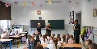 Spotkanie z sędzią Anną Marią Wesołowską w Barwicach i Starym Chwalimiu